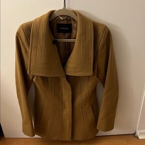 Babaton Tan Blazer with Unique Collar